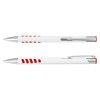 Manley White Barrel Grip Pens White Red